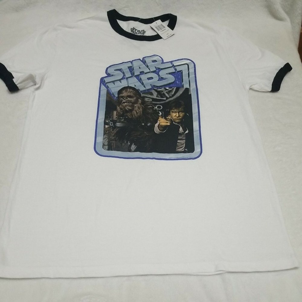 Disney Star Wars Han Solo Chewbacca  T-Shirt Large NWT